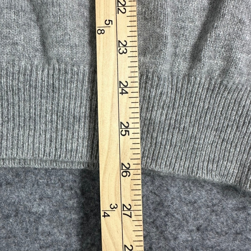 Woods & Gray Women's 100% Cashmere Short Sleeve Polo Sweater Light Gray XL - Picture 5 of 7